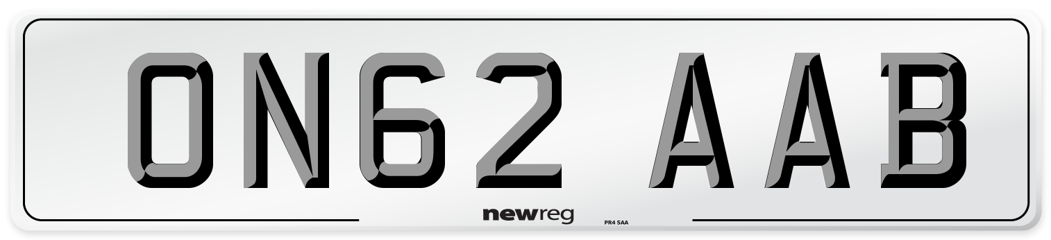 ON62 AAB Number Plate from New Reg